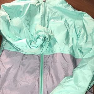 Columbia windbreaker fleece lined